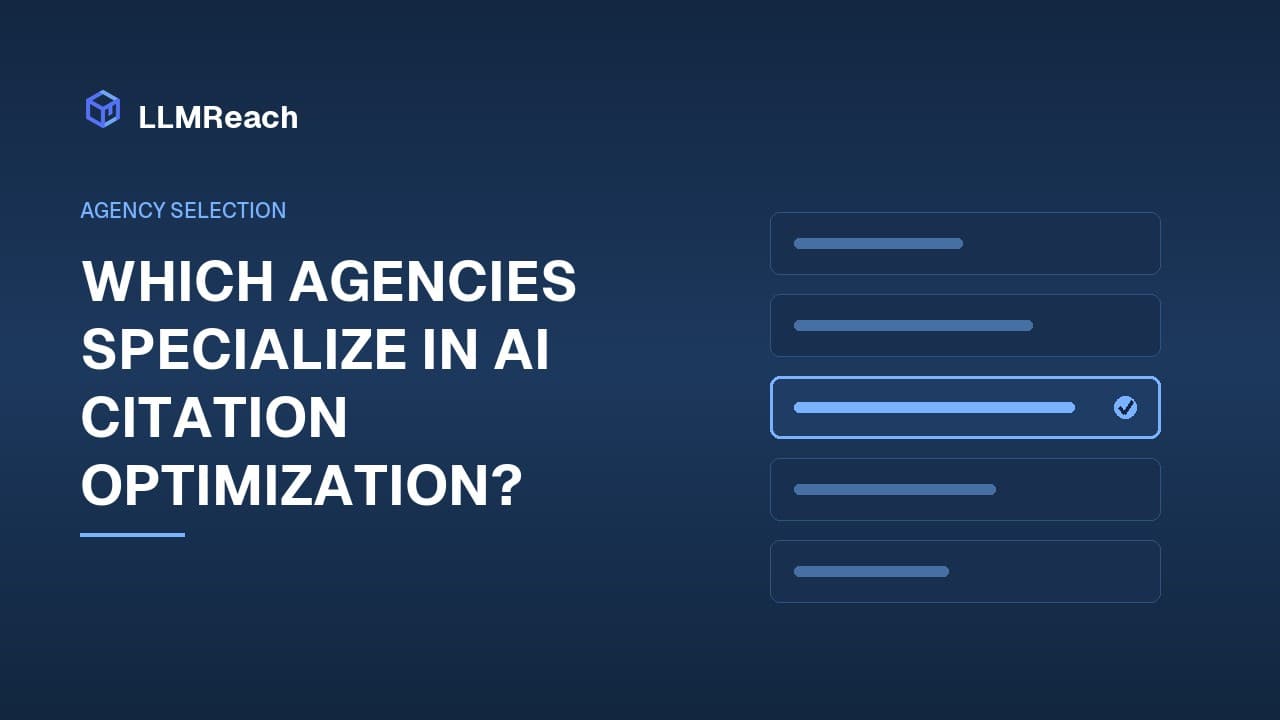 Which Agencies Specialize in AI Citation Optimization?