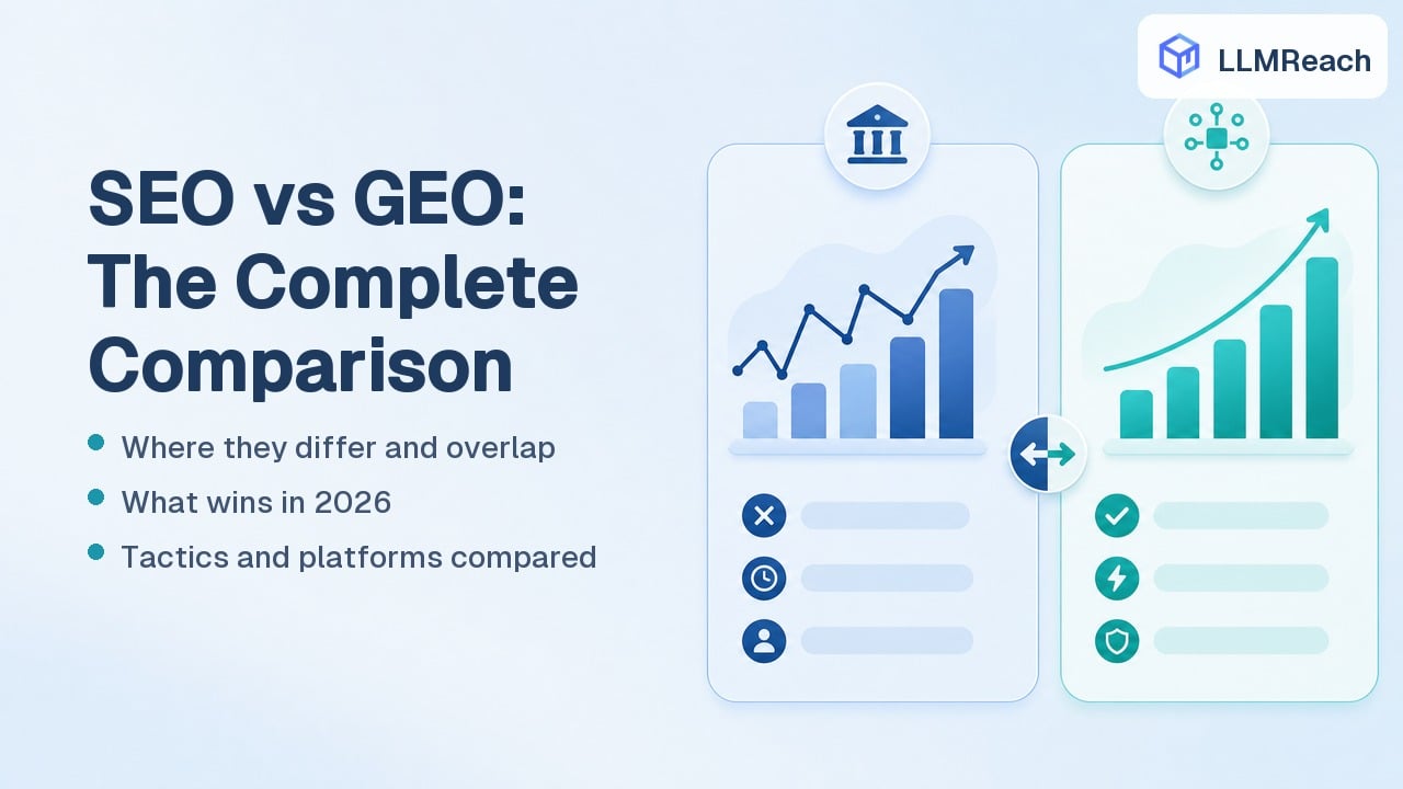 SEO vs GEO: The Complete Comparison for 2026