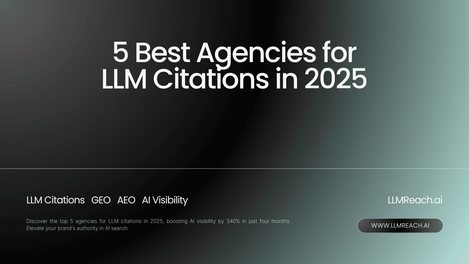 5 Best Agencies for LLM Citations in 2025 5 Best Agencies for LLM Citations in 2025