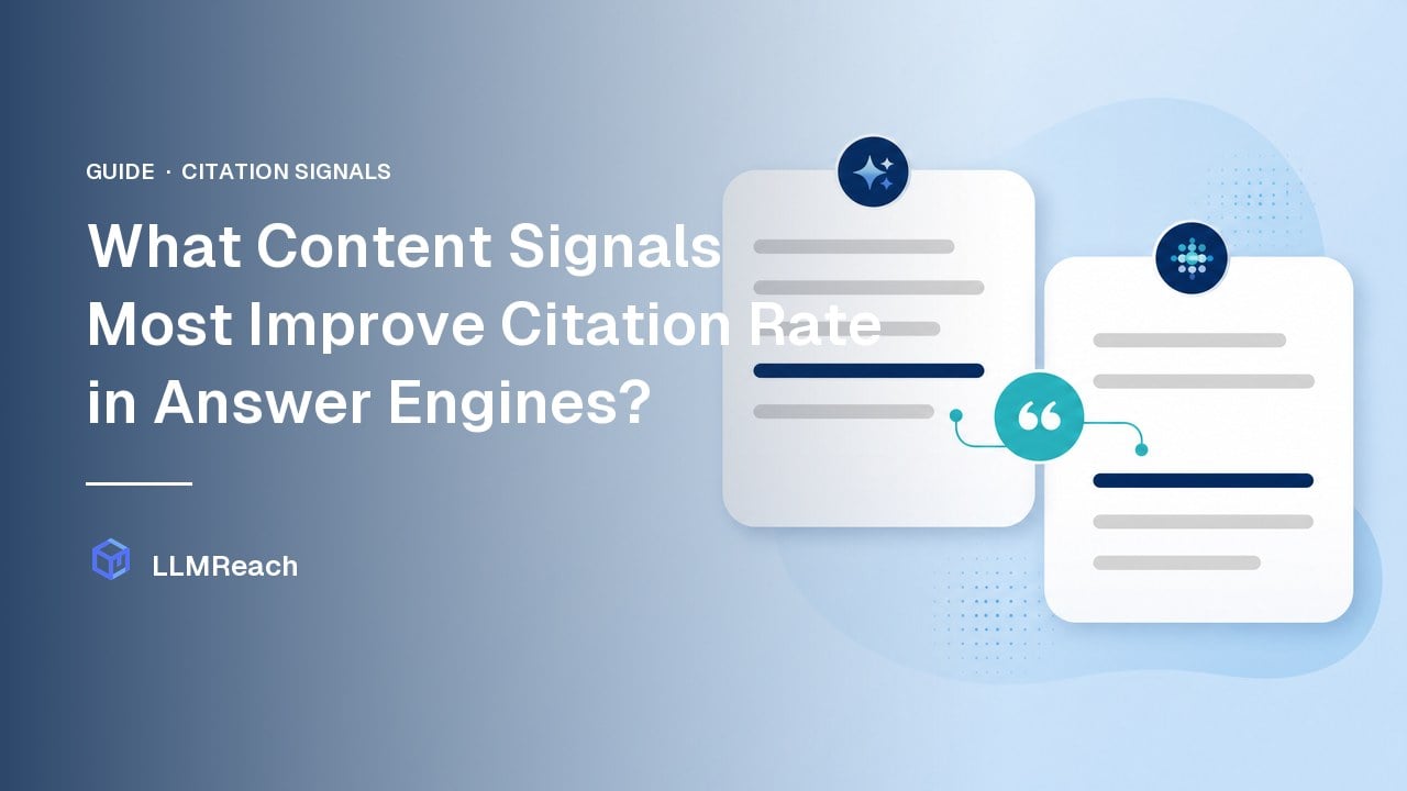 What Content Signals Most Improve Citation Rate in Answer Engines? What Content Signals Most Improve Citation Rate in Answer Engines?