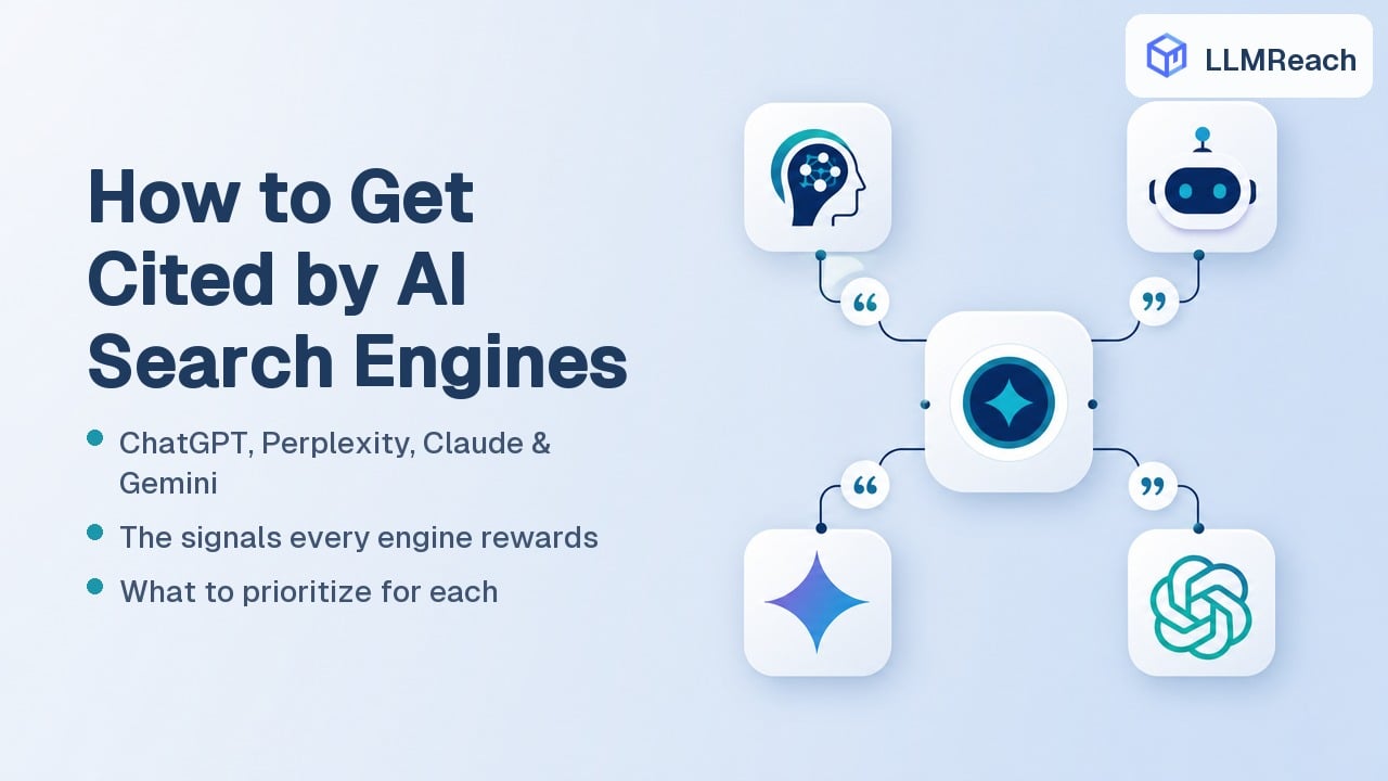 How to Get Cited by AI Search Engines: ChatGPT, Perplexity, Claude & Gemini (2026) How to Get Cited by AI Search Engines: ChatGPT, Perplexity, Claude & Gemini (2026)
