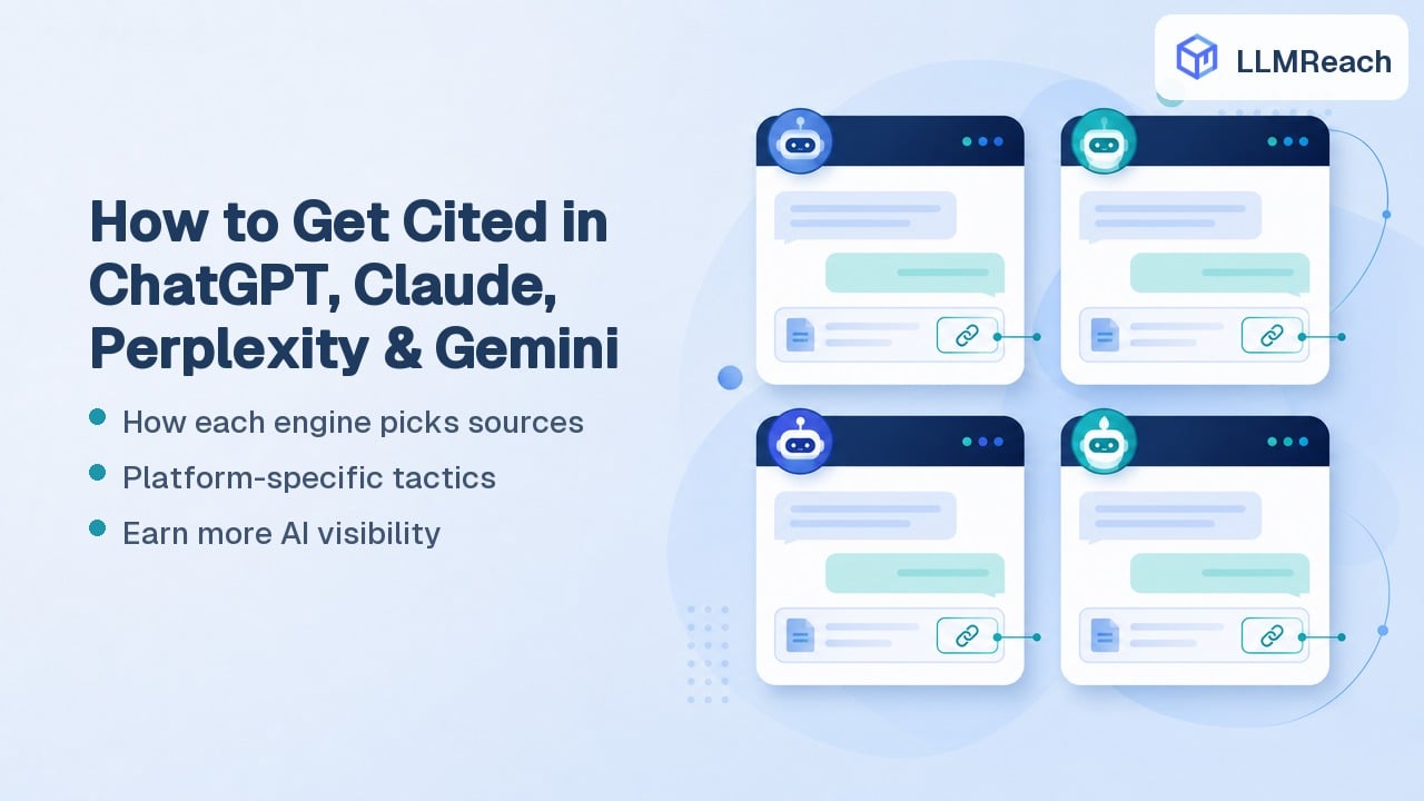 How to Get Cited in ChatGPT, Claude, Perplexity, and Gemini: The 2026 GEO Guide How to Get Cited in ChatGPT, Claude, Perplexity, and Gemini: The 2026 GEO Guide