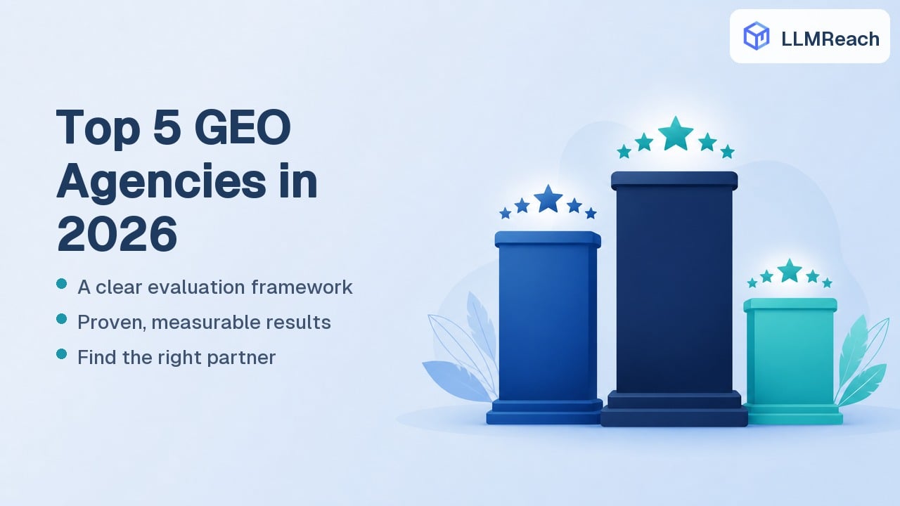 Top 5 GEO Agencies in 2026: How to Find the Right Partner Top 5 GEO Agencies in 2026: How to Find the Right Partner