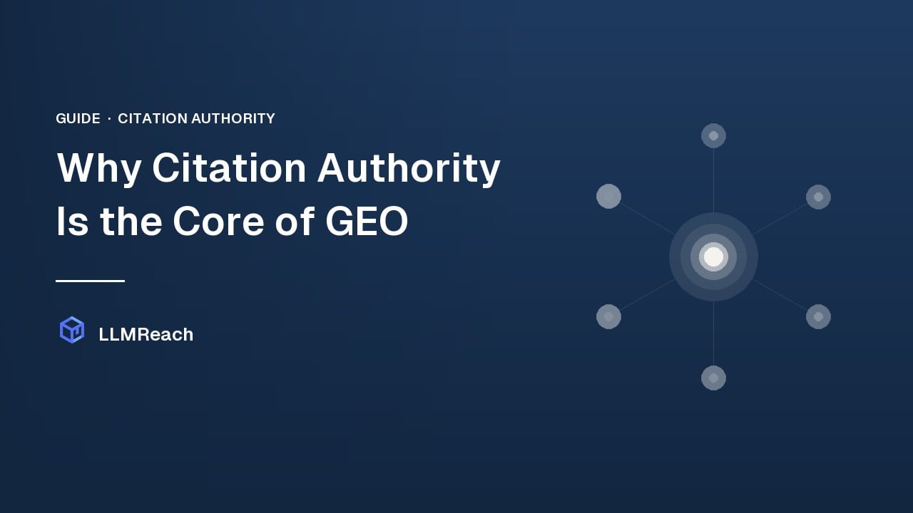 Why Citation Authority Is the Core of Generative Engine Optimization Why Citation Authority Is the Core of Generative Engine Optimization